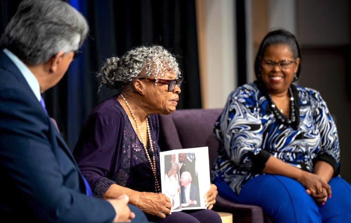 Opal Lee brought her wisdom and warmth to TCU this spring, sharing the story behind Juneteenth. At 98, she reminds us all to “Take care of your neighbor.” #LeadOnTCU 
Learn more: bit.ly/4i47X20