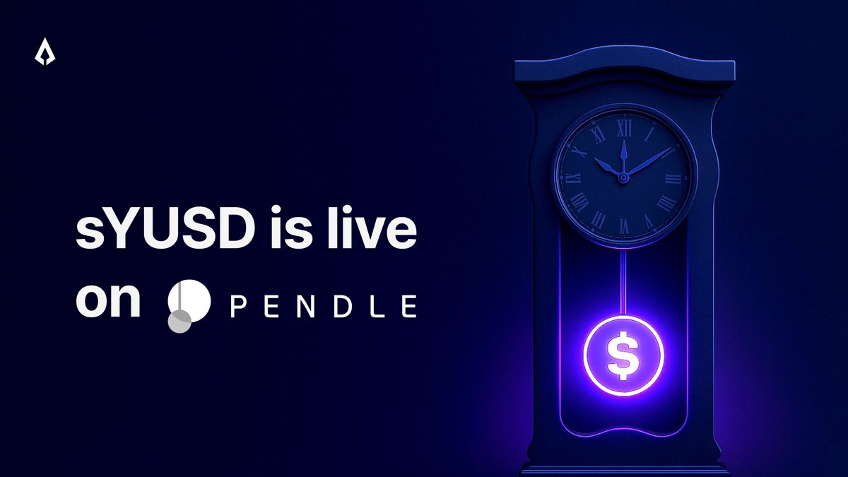 aegis_im's tweet image. Our new sYUSD pool is live on @pendle_fi!
Aegis users are now able to:
- Lock in fixed rates with PT-sYUSD
- Leverage their yield and points exposure with YT-sYUSD
- Provide liquidity into the pool to earn yield, swap fees, incentives and points
Let's dive in 👇