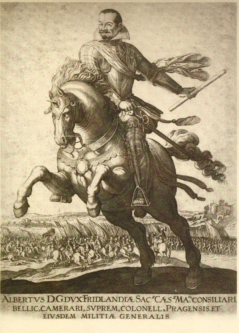 Wallenstein, actually Albrecht Wenzel Eusebius von Waldstein (Czech Albrecht Václav Eusebius z Valdštejna; * September 24, 1583 in Hermanitz an der Elbe, Königgrätzer Kreis; † February 25, 1634 in Eger, Elbogener Kreis), was a Bohemian general, generalissimo, commander-in-chief,