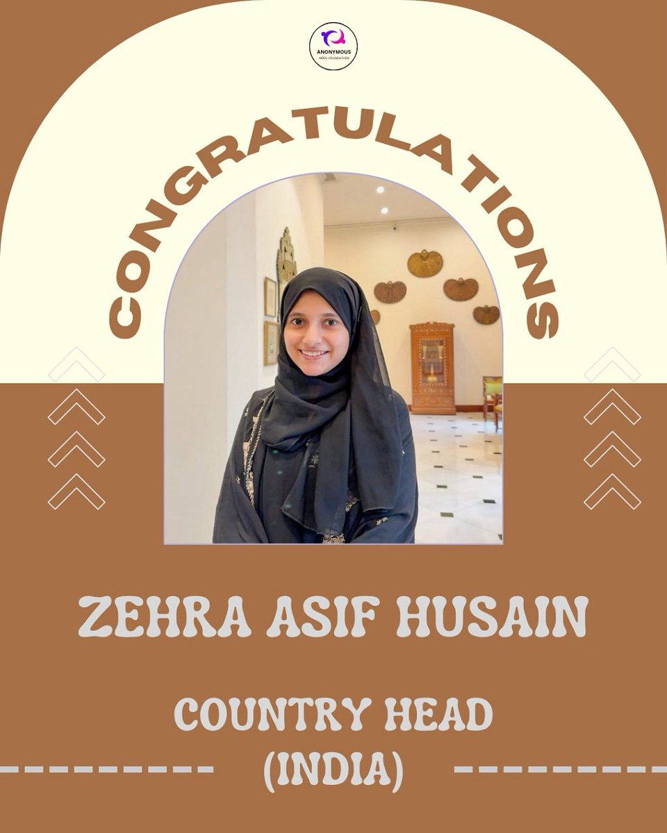 anonymoushopefo's tweet image. A huge congratulations on stepping into this pivotal role. We're ready to achieve great things together! 

#volunteer #prhead #head #support #ngo #lucknow #india #dubai🇦🇪 #usa🇺🇸 #uk #amarica #london #saudi #iran