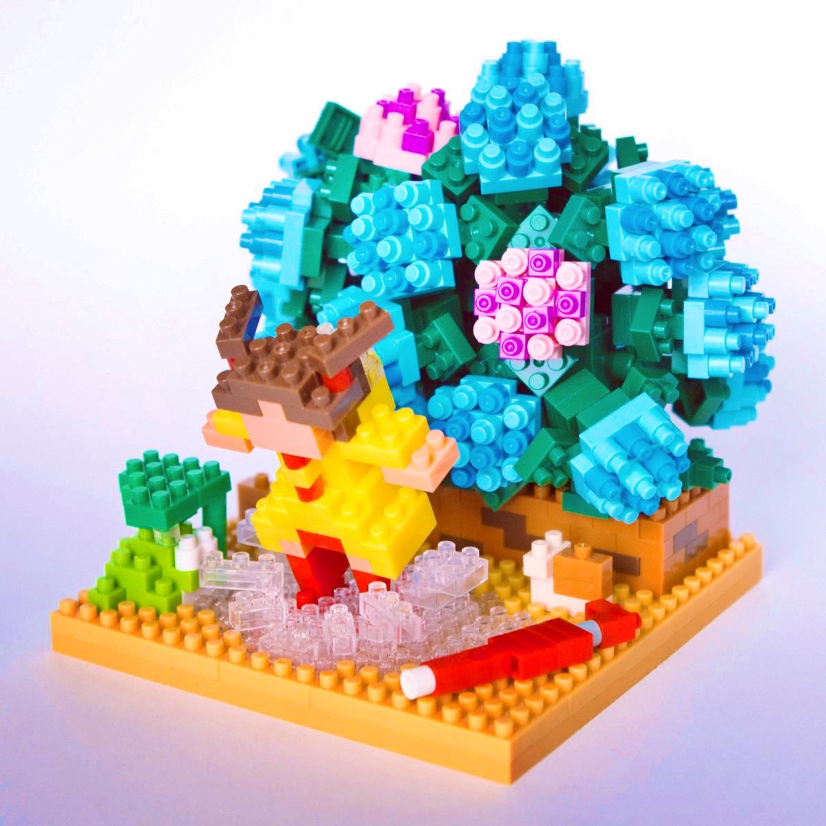 #紫陽花 #ナノブロック #nanoblock