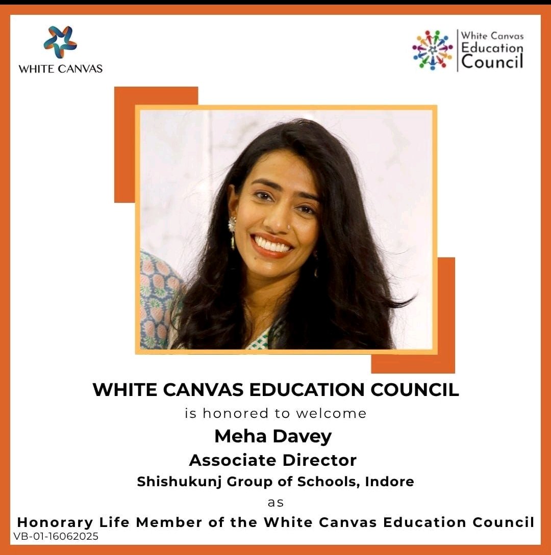 youngceoprog's tweet photo. We are thrilled to welcome Meha Davey to the White Canvas Education Council (WCEC)! As a forward-thinking educator and passionate mentor, Meha brings a rich blend of academic insight, empathy, and progressive leadership. https://t.co/lUH06bK3FL