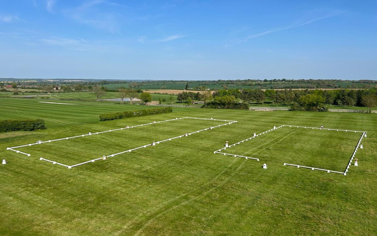 🐎  Our Grass Dressage Arenas are open to hire!  

Available in Short (20m x 40m) or Long (20m x 60m) with full arena boards.

Visit our website to book now: keysoe.com/product/hire-g… 

📅 Open 7 days a week
⏰ 9:00AM - 5:00PM
📍 Keysoe International,MK44 2JP