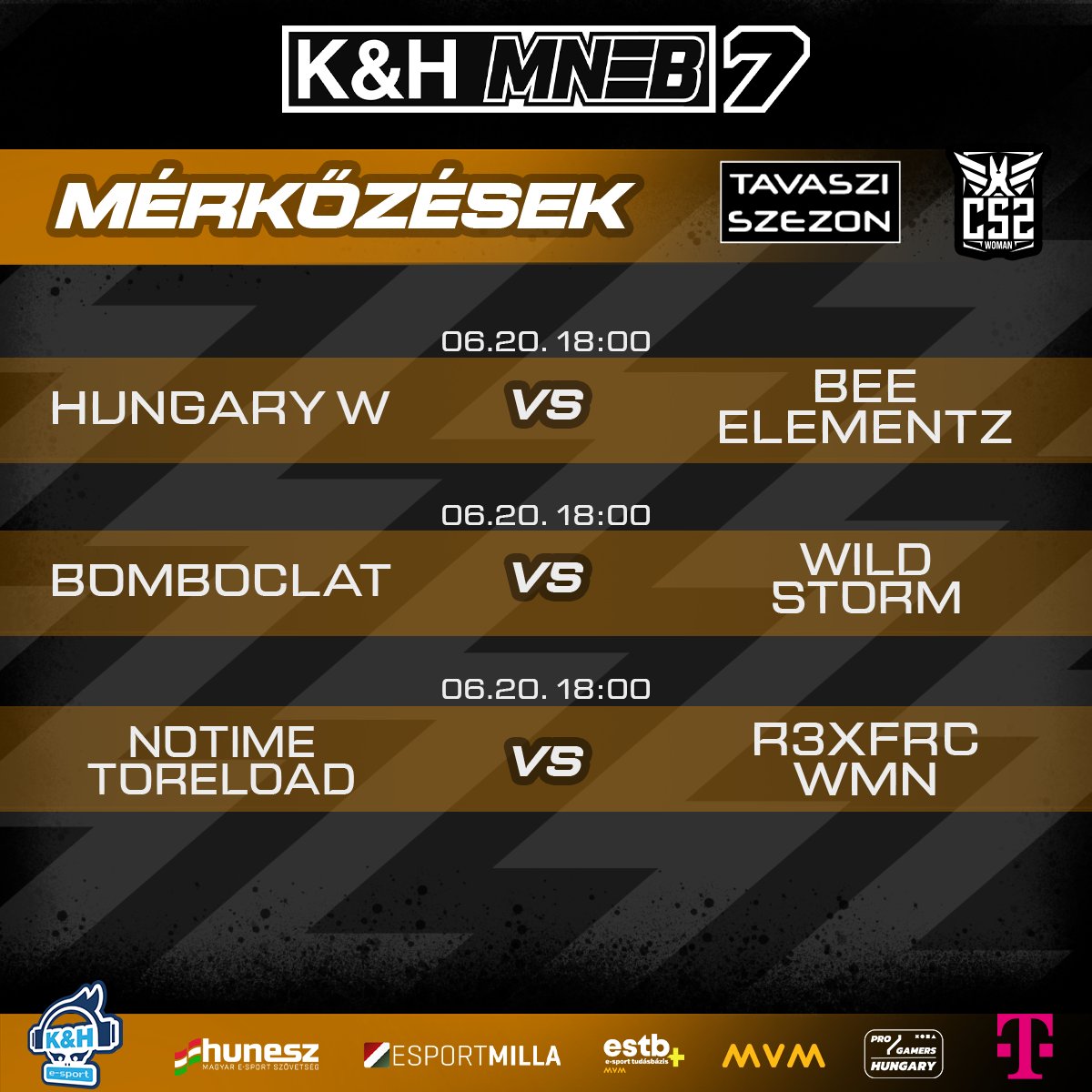 Hungarian National Esports Championship (@hungarianesport) on Twitter photo Holnap 18:00-tol elkezdődnek az utolsó forduló meccsei!🔥
<a href="/telekomHU/">Telekom HU</a> <a href="/HUNESZ/">Hungarian Esports Federation</a> #kh #mvm Holnap 18:00-tol elkezdődnek az utolsó forduló meccsei!🔥
<a href="/telekomHU/">Telekom HU</a> <a href="/HUNESZ/">Hungarian Esports Federation</a> #kh #mvm