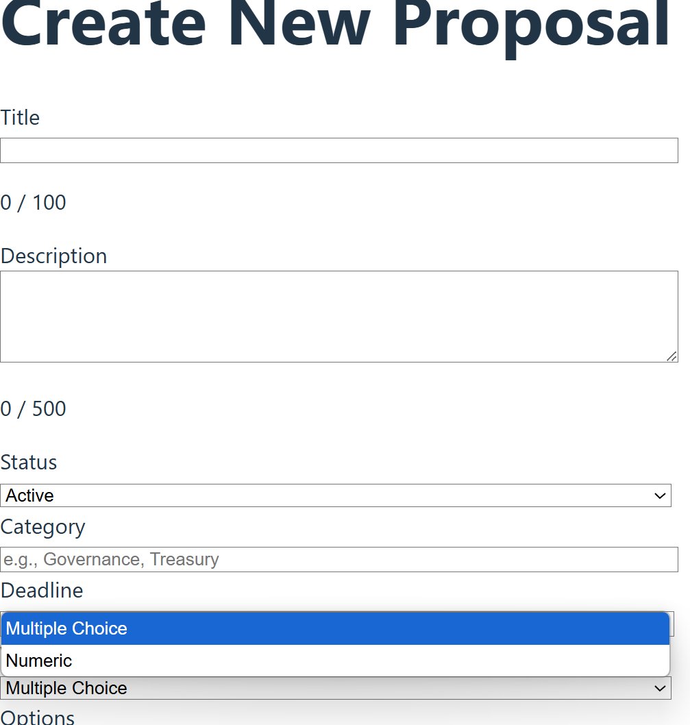 HadaNFT's tweet image. Today I&apos;m working on the create vote page.