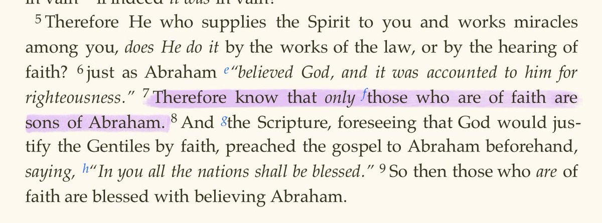If the promises are to Abraham and his descendants, and only those who share in faith in Christ are counted as descendants of Abraham, to whom do God’s promises belong???