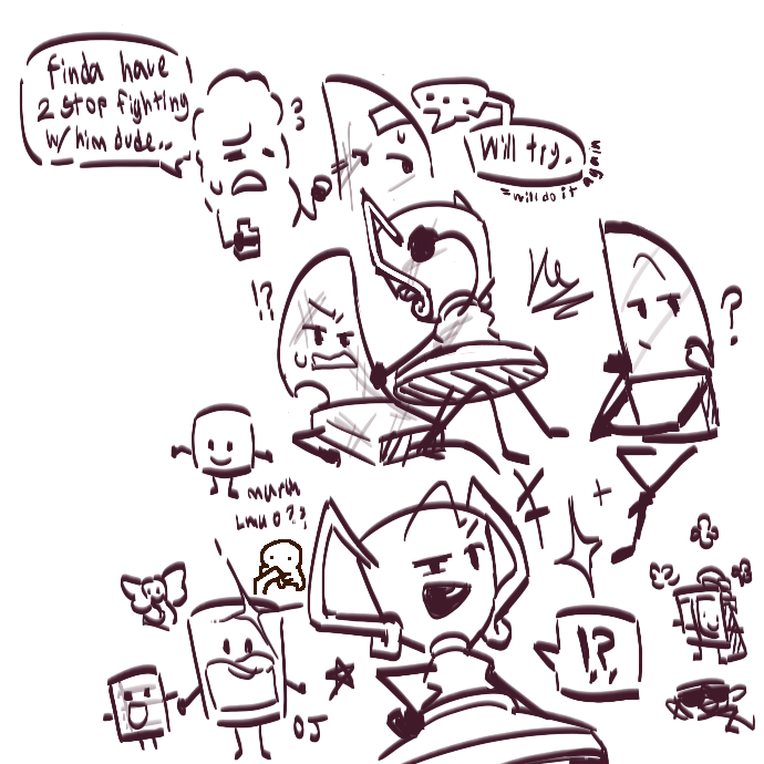 ks_causeyes's tweet photo. // Trife? Knickle, Trifekle if you squint

The other magma I did, gonna be a magma posts for a bit
OJ and some other is also here but they're small so
#osc #inanimateinsanity #trife #knickle #knifeii #trophyii #pickleii https://t.co/4VMm8gCiOb