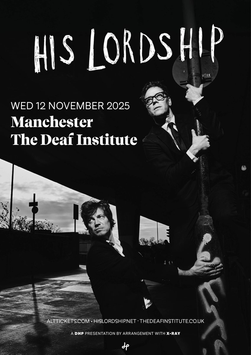 The Deaf Institute (@deafinstitute) on Twitter photo JUST ANNOUNCED
Imbued with the unquiet spirit of raw, unhinged rock’n’roll, His Lordship will be coming to the deaf institute on the 12th November
Tickets are on sale Friday at 10am JUST ANNOUNCED
Imbued with the unquiet spirit of raw, unhinged rock’n’roll, His Lordship will be coming to the deaf institute on the 12th November
Tickets are on sale Friday at 10am