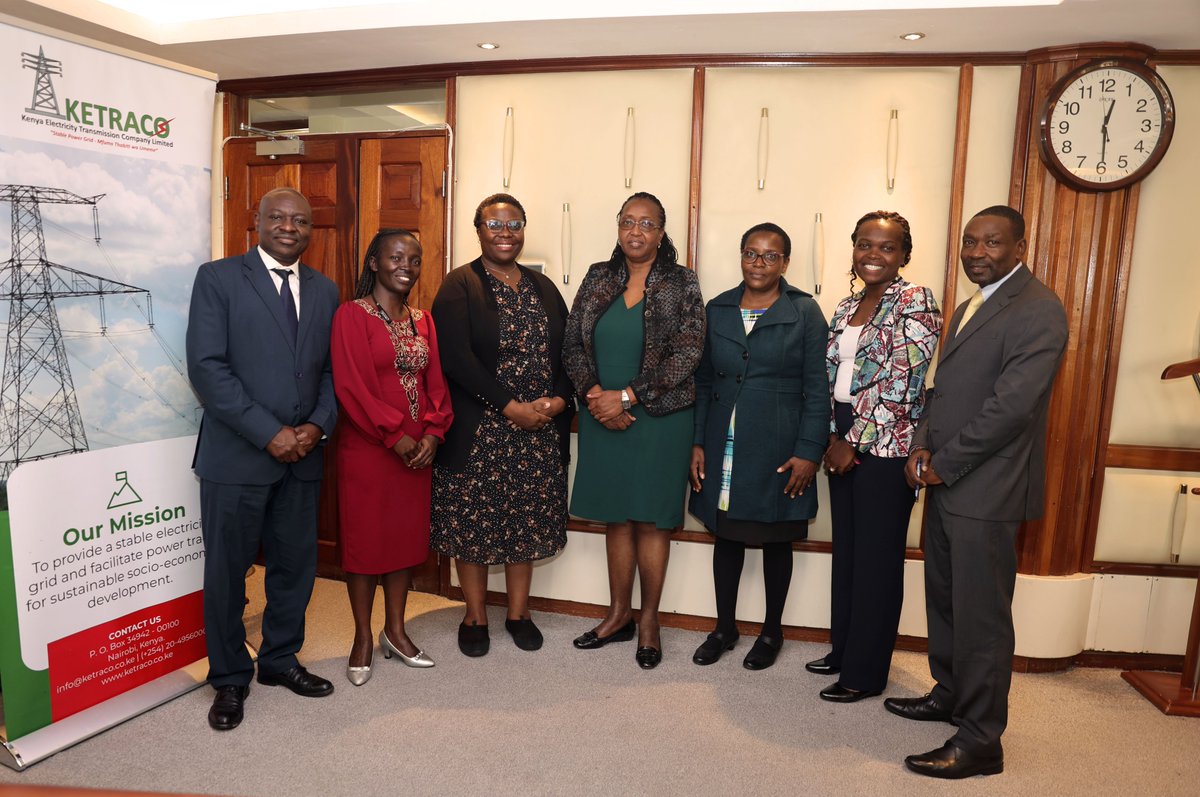 KETRACO1's tweet image. KETRACO today hosted Dr. Naomy Olero, Ms. Josephine Ogise, and Ms. Nina Abira from the Water Resources Authority (WRA) for a benchmarking visit at our offices, Kawi Complex, Nairobi. The visit provided an opportunity for the WRA team to learn from our best practices in quality…