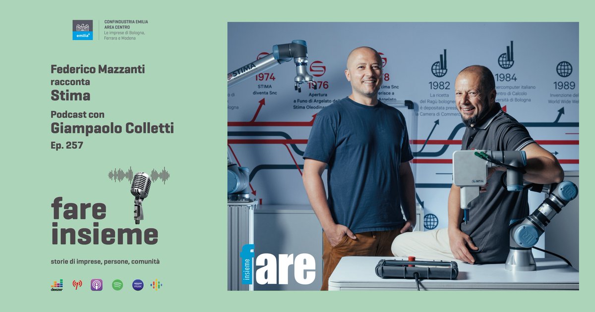 🎧La storia di <a href="/Stima_Spa/">Stima Spa</a>
L’azienda “ribelle” leader nella robotica e nell’automazione che parte dalle persone

👉Ascolta il #podcast di #FAREinsieme: tinyurl.com/ycs869fr

👉Leggi l’articolo: tinyurl.com/bdz9bd3c

#Storie #Imprese #AziendaItaliana #ConfindustriaEmilia