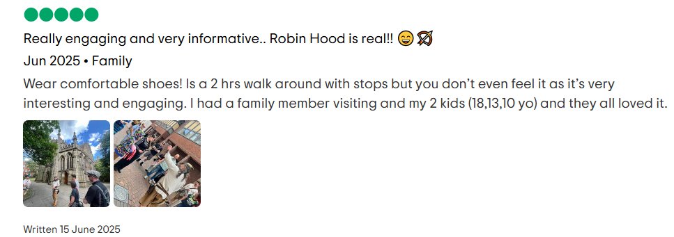 EzekialBone's tweet image. '#Robinhood is real!'🎯 Join us Sat 21 June for the multi award winning Town Tour 🏹Starts 2pm @CrossKeysNottm. We'll find shade @StMarysNotts & cool caves @TheSalNottm. Ends with finest ales @Yeoldetripnott 🍻 @VisitNotts @NottinghamTIC @No1tingham 📸@Hunter_Films_Photography
