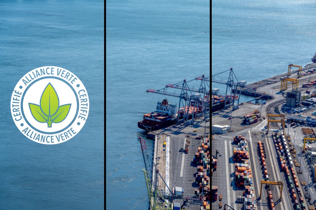 Le #PortMTL brille à nouveau dans le programme de certification de l’Alliance verte ➡️ bit.ly/4k26dYh