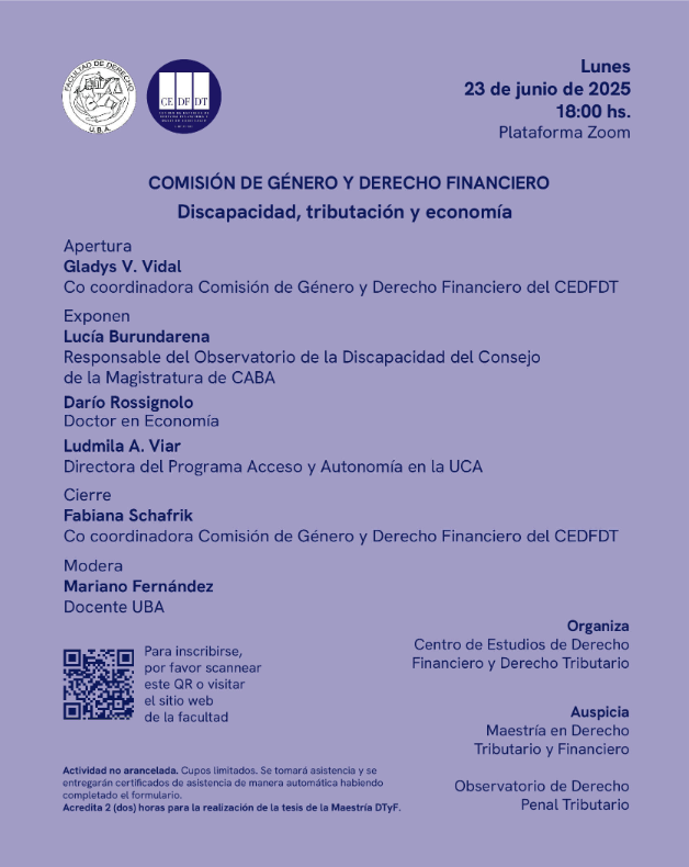 Centro de Derecho Financiero y Tributario (@cdf_derechouba) on Twitter photo ๐๐ถ๐๐ฐ๐ฎ๐ฝ๐ฎ๐ฐ๐ถ๐ฑ๐ฎ๐ฑ, ๐๐ฟ๐ถ๐ฏ๐๐๐ฎ๐ฐ๐ถ๐ผฬ๐ป ๐ ๐ฒ๐ฐ๐ผ๐ป๐ผ๐บรญ๐ฎโฃโฃโฃ
๐๐ณ๐จ๐ข๐ฏ๐ช๐ป๐ข๐ฅ๐ข ๐๐ฐ๐ณ ๐ญ๐ข ๐๐ฐ๐ฎ๐ช๐ด๐ช๐ฐฬ๐ฏ de ๐๐ฆฬ๐ฏ๐ฆ๐ณ๐ฐ ๐บ ๐๐ฆ๐ณ๐ฆ๐ค๐ฉ๐ฐ ๐๐ช๐ฏ๐ข๐ฏ๐ค๐ช๐ฆ๐ณ๐ฐ: ๐๐ถ๐๐ฐ๐ฎ๐ฝ๐ฎ๐ฐ๐ถ๐ฑ๐ฎ๐ฑ, ๐๐ฟ๐ถ๐ฏ๐๐๐ฎ๐ฐ๐ถ๐ผฬ๐ป ๐ ๐ฒ๐ฐ๐ผ๐ป๐ผ๐บรญ๐ฎโฃโฃโฃ
๐๐ณ๐จ๐ข๐ฏ๐ช๐ป๐ข๐ฅ๐ข ๐๐ฐ๐ณ ๐ญ๐ข ๐๐ฐ๐ฎ๐ช๐ด๐ช๐ฐฬ๐ฏ de ๐๐ฆฬ๐ฏ๐ฆ๐ณ๐ฐ ๐บ ๐๐ฆ๐ณ๐ฆ๐ค๐ฉ๐ฐ ๐๐ช๐ฏ๐ข๐ฏ๐ค๐ช๐ฆ๐ณ๐ฐ: