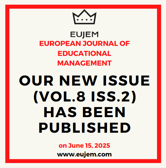 Eujem_'s tweet photo. We are pleased to announce that our latest issue   (Vol.8 Iss.2) has been released 
See https://t.co/L0l4rjhrxj
#journal #ebsco #eric #erihplus #educationalscience #educationalmanagement #article #educationalresearch #peerreviewed #submission #phd #academic #academicresearch https://t.co/r2oTydN8oJ
