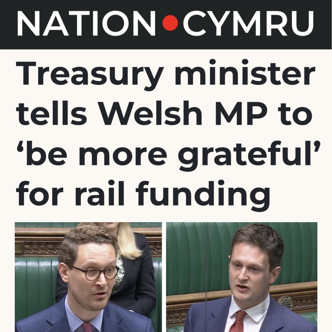 “Be more grateful”?! 😡

This is what Westminster really thinks of Wales! 

English cities get billions. 
Wales gets scraps and a lecture.

The only answer to Westminster’s arrogance and disrespect is independence. It’s time we had the full powers to invest in our own future!