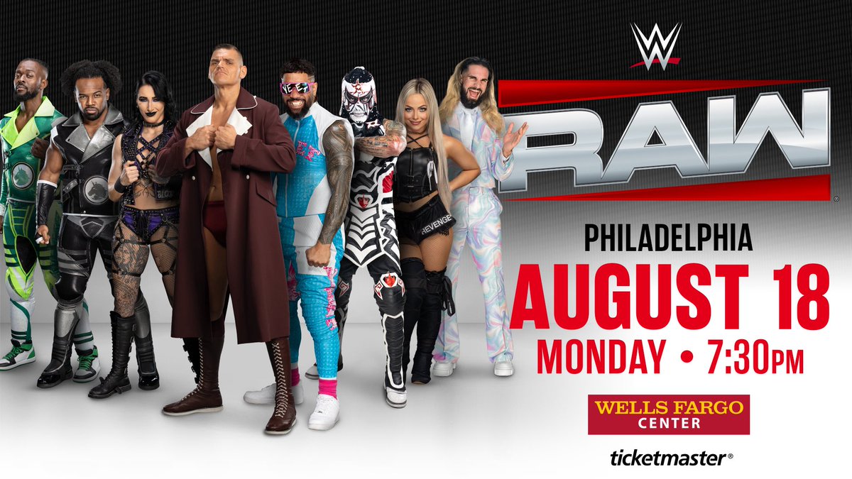 JUST ANNOUNCED: <a href="/WWE/">WWE</a> RAW at Wells Fargo Center on August 18! 🛎️  

Tickets on sale Friday, June 27 at 10:00AM

#WWEPHILLY | #WWERaw