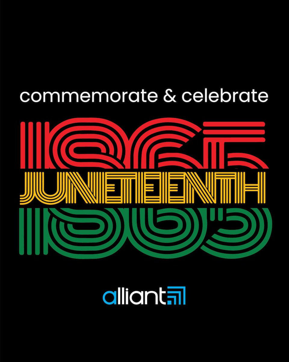 Please join alliant and the alliant Black Collaborative in celebrating #Juneteenth: Honoring Freedom and Progress. We stand together in recognizing the historic pursuit of justice and committing to a brighter future for all.
#FreedomDay #JubileeDay #BlackExcellence