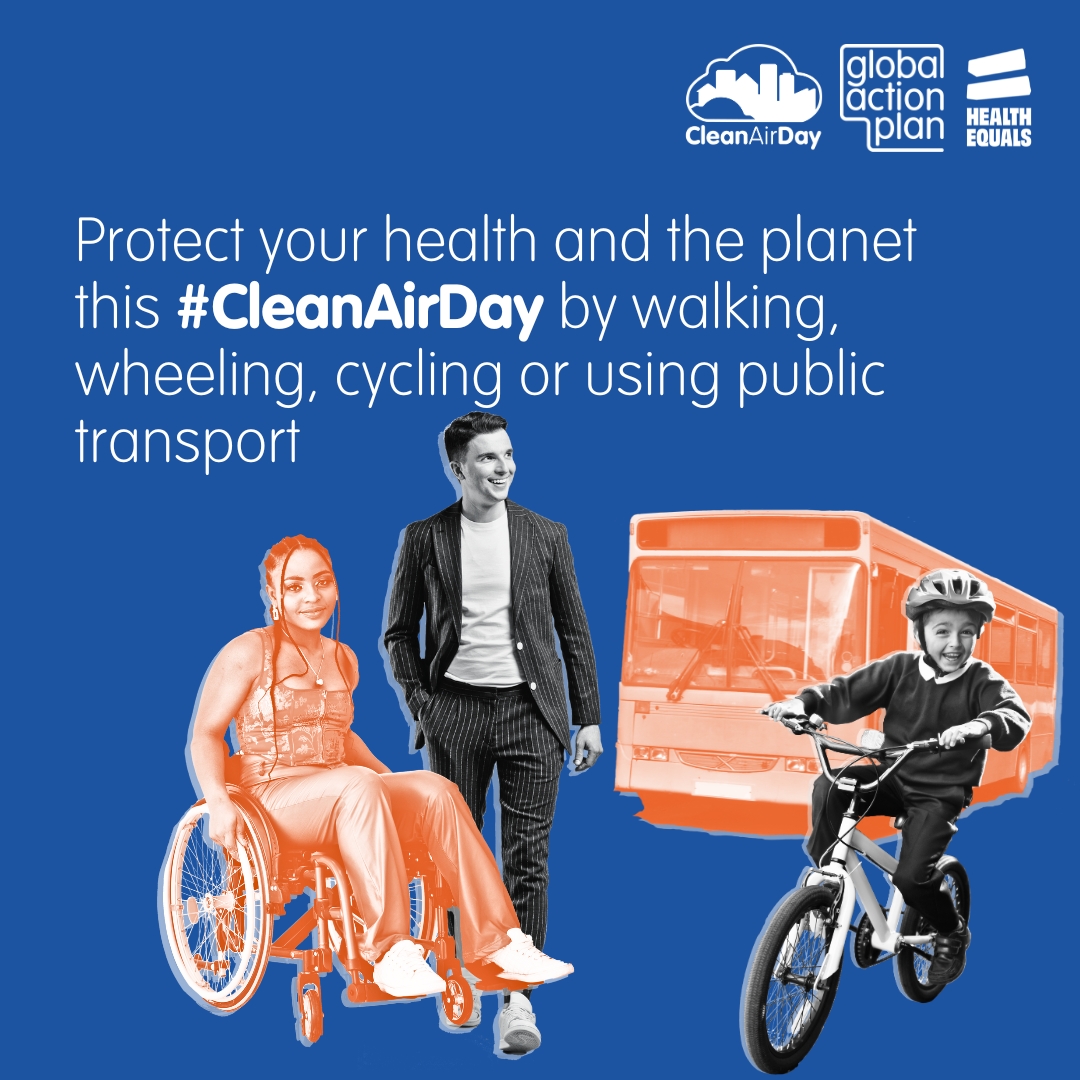 This hot weather we're having can make air pollution much worse. Polluted air is associated with between 29,000 and 43,000 deaths a year in the UK. 

What small changes could you take to cut down air pollution for #CleanAirDay on Thursday 20 June?  ❤️