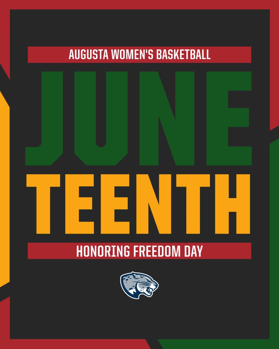 Today, we celebrate Juneteenth, a day that commemorates the end of slavery in the United States when news reached those who were still enslaved in Galveston, Texas. HAPPY JUNETEENTH!!

#AUWBB #WBB #AU