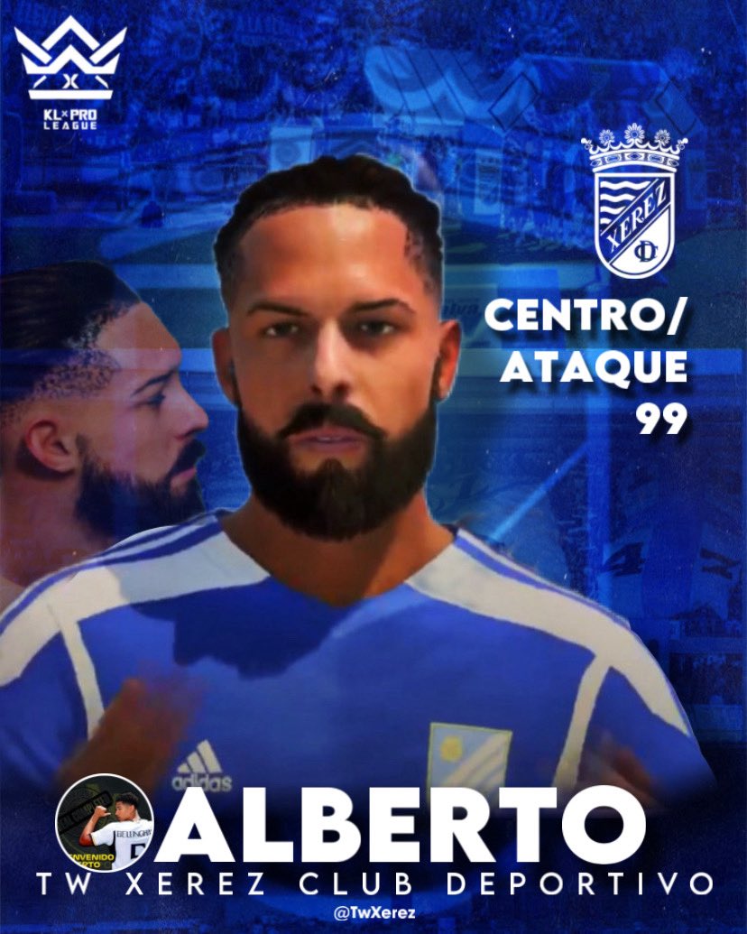 📢 𝗢𝗙𝗜𝗖𝗜𝗔𝗟 | <a href="/Albertosteya5/">Albertosteya</a> es nuevo jugador confirmado de <a href="/TwXerez/">Tw Xerez</a> 

Ocupa una plaza de Pro, legal✅
Encima es de Jerez y del Xerez, legal✅
Tiene manos, legal✅

El 🎮 del equipo estará en la <a href="/KLProLeague/">KL Pro</a>