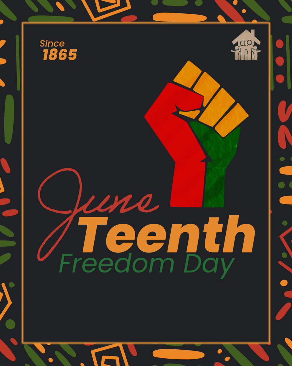 Today, we honor Juneteenth, and reflect on its significance. Since 1865, it has marked a pivotal moment in the fight for liberation and equality. At CMHA, we are committed to fostering a community where freedom and opportunity thrive for all. Happy Juneteenth!