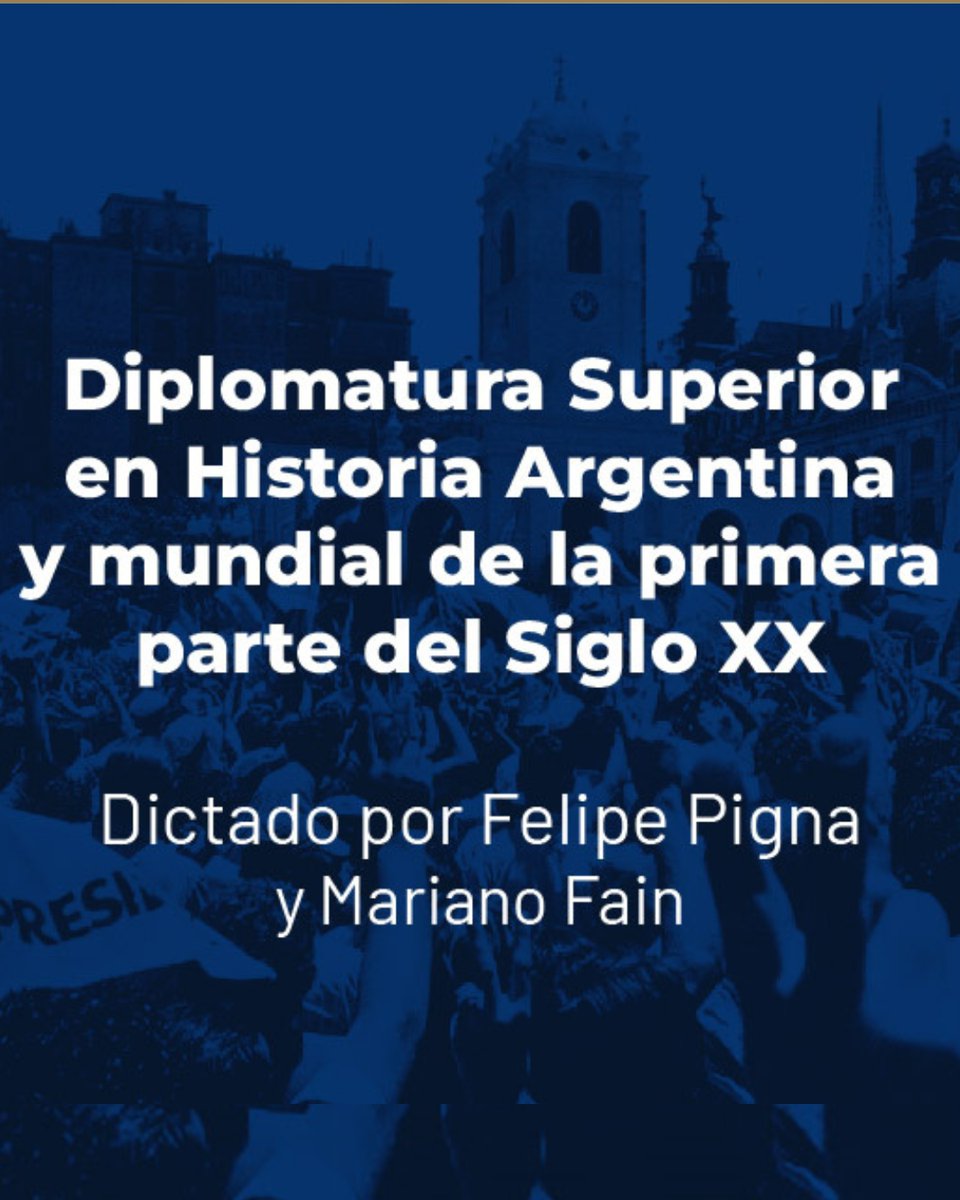 Felipe Pigna (@felipepigna) on Twitter photo 🚩Diplomatura Superior en Historia Argentina 🇦🇷 y Mundial🌎 Siglo XIX Y XX dictada por <a href="/FelipePigna/">Felipe Pigna</a> y <a href="/FainMarianoe/">Mariano Fain</a>
Certificación universitaria
🚩Más información en:
ow.ly/IM5350RK7YG o en mi Bio
Teléfono ☎️ 011 3220-5225
WhatsApp 📲 011 2341-2012
azulformacionsuperior.com 🚩Diplomatura Superior en Historia Argentina 🇦🇷 y Mundial🌎 Siglo XIX Y XX dictada por <a href="/FelipePigna/">Felipe Pigna</a> y <a href="/FainMarianoe/">Mariano Fain</a>
Certificación universitaria
🚩Más información en:
ow.ly/IM5350RK7YG o en mi Bio
Teléfono ☎️ 011 3220-5225
WhatsApp 📲 011 2341-2012
azulformacionsuperior.com