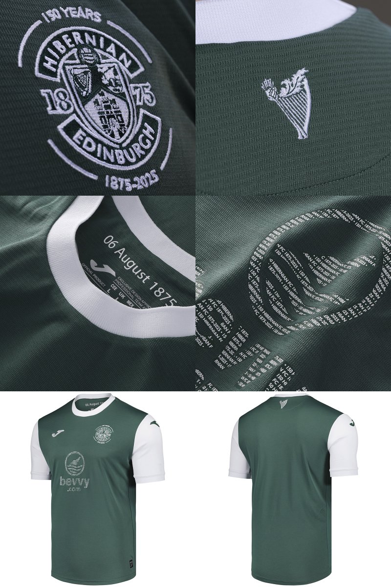 Todo Sobre Camisetas (@eletetsc) on Twitter photo 🏴🟢 <a href="/HibernianFC/">Hibernian Football Club</a> lanzó su camiseta <a href="/JomaSport/">Joma Sport</a> 2025/26.
Para celebrar los 150 años del club, adopta un look clásico en verde oscuro con cuello redondo y mangas blancas. Escudo conmemorativo, fecha de fundación adentro, símbolo de aniversario en la nuca y sponsors con trama. 🏴🟢 <a href="/HibernianFC/">Hibernian Football Club</a> lanzó su camiseta <a href="/JomaSport/">Joma Sport</a> 2025/26.
Para celebrar los 150 años del club, adopta un look clásico en verde oscuro con cuello redondo y mangas blancas. Escudo conmemorativo, fecha de fundación adentro, símbolo de aniversario en la nuca y sponsors con trama.