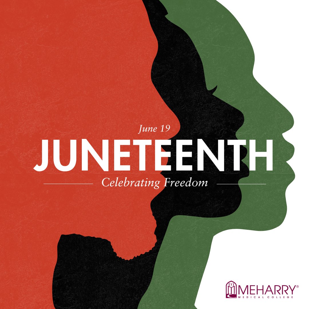 Meharry Medical College (@meharrymedical) on Twitter photo 🖤 Juneteenth at Meharry:
A Legacy of Liberation Through Education. 
Celebrating Freedom. Continuing the Mission.
Preserving Our Past. Empowering Our Future.
#Juneteenth #MeharryMedicalCollege #HBCUPride #FreedomThroughEducation #MeharryLegacy 🖤 Juneteenth at Meharry:
A Legacy of Liberation Through Education. 
Celebrating Freedom. Continuing the Mission.
Preserving Our Past. Empowering Our Future.
#Juneteenth #MeharryMedicalCollege #HBCUPride #FreedomThroughEducation #MeharryLegacy