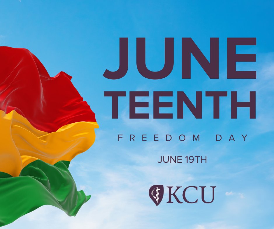Today we acknowledge Juneteenth, a significant day in history marking the freedom of Black Americans. At Kansas City University, we reflect on the importance of this day and the ongoing journey toward equity and understanding.