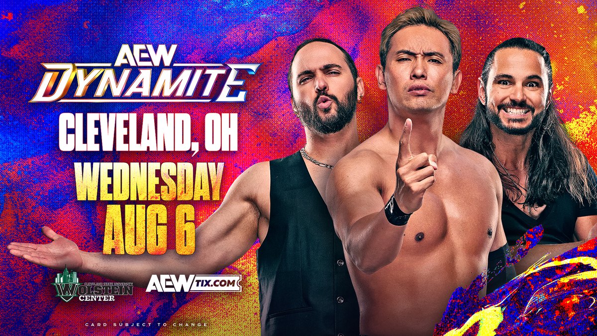 Wolstein Center at Cleveland State University (@wolsteincenter) on Twitter photo PRE SALE ALERT! All Elite Wrestling is returning to Cleveland with an epic night of professional wrestling as <a href="/AEW/">All Elite Wrestling</a> Dynamite invades the Wolstein Center on August 6th! See the best wrestle for the best price. Get your tickets now using code “CSUAEW" PRE SALE ALERT! All Elite Wrestling is returning to Cleveland with an epic night of professional wrestling as <a href="/AEW/">All Elite Wrestling</a> Dynamite invades the Wolstein Center on August 6th! See the best wrestle for the best price. Get your tickets now using code “CSUAEW"