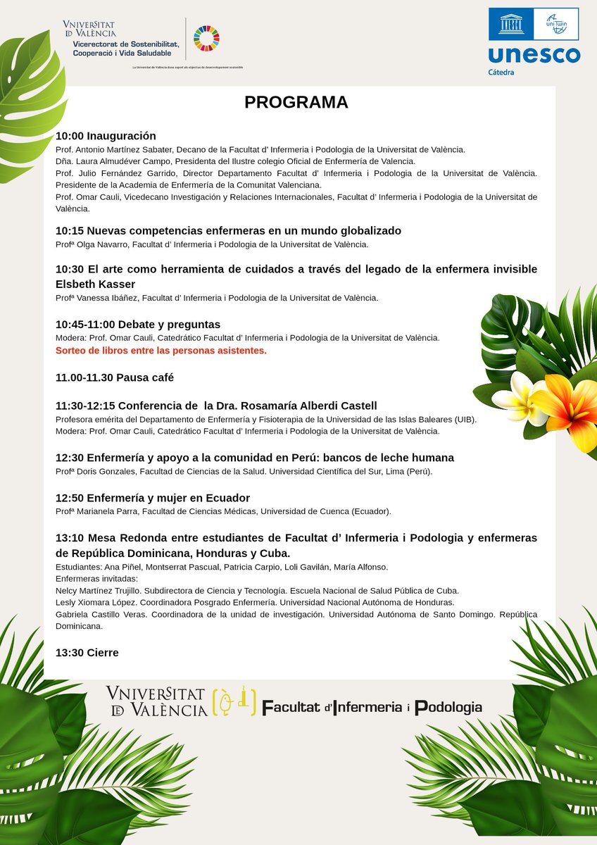 El próximo día 26 de junio celebramos una jornada muy especial. Hablaremos de liderazgo y visibilidad enfermera desde diferentes prismas y tendremos la suerte de contar con Rosamaría Alberdi como ponente invitada. Presencial o Zoom 😊
docs.google.com/forms/d/e/1FAI…
