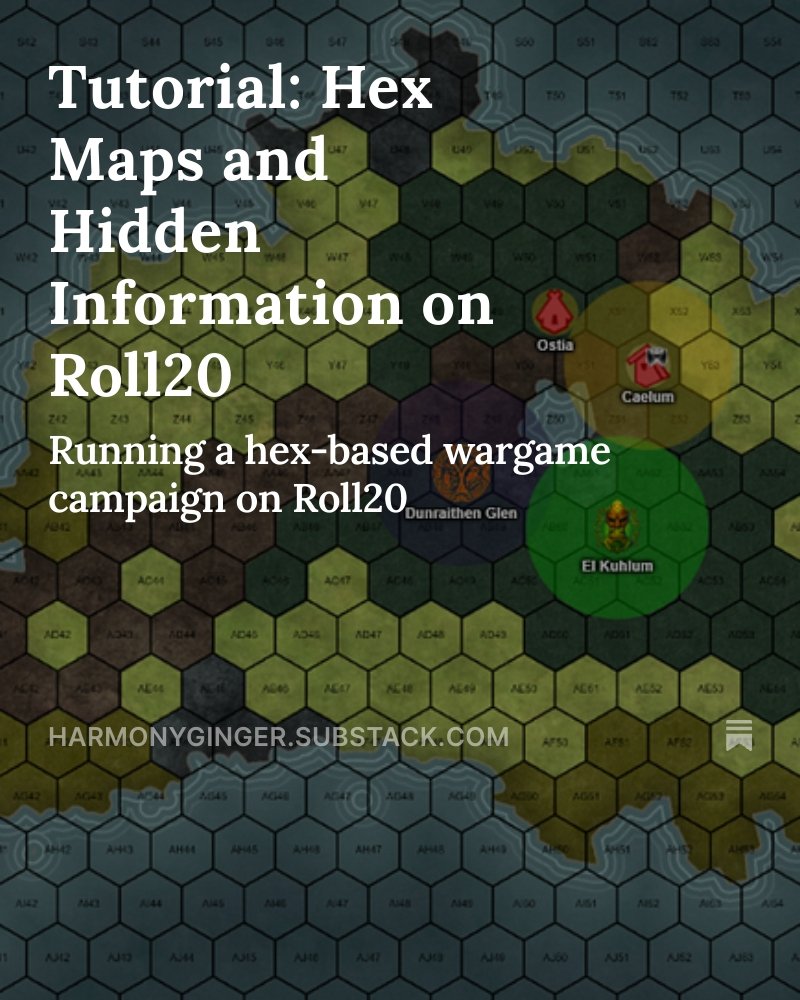 This may be a little niche, but I went ahead and wrote a tutorial for running hex-based world maps with hidden information on Roll20

I know a lot of people don't like VTTs, but I have found that they are valuable for showing dynamic world maps, especially for online games