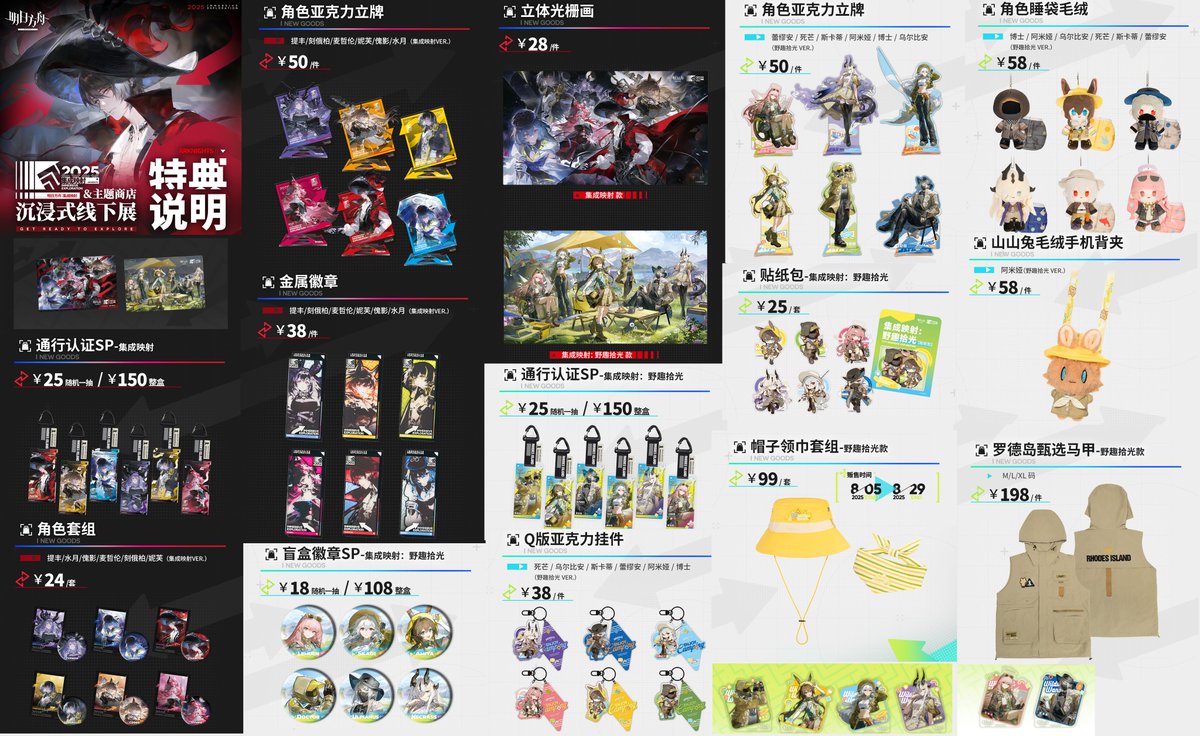 Arknights Immersive Exploration merch