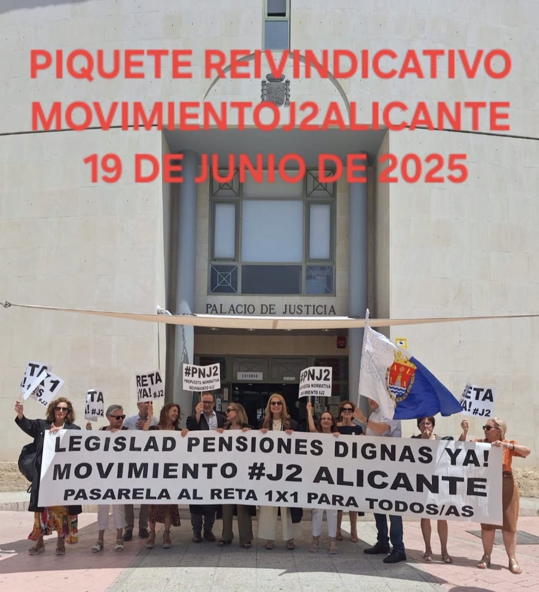 #J2 Alicante,hoy , han salido a la calle ,reivindicando enmienden con Propuesta Normativa J2.
#J2Noserinde 
#PasarelaAlRetaParaTodos