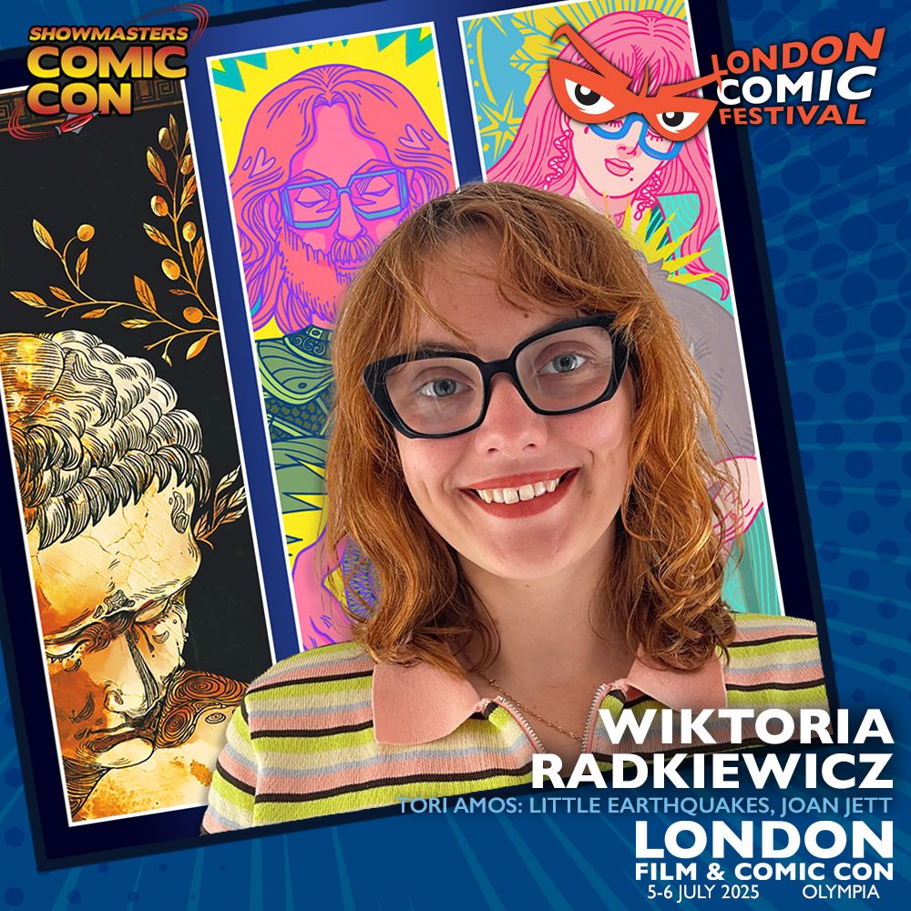 Showmasters's tweet photo. WIKTORIA RADKIEWICZ is coming to #LCF25 #LFCC!
Illustrator of Joan Jett: Little Earthquakes and Tori Amos, Wiktoria mixes history, folklore & fierce storytelling. See her work and say hi at the Z2 Booth all weekend!
https://t.co/kL7U78usPF https://t.co/ytuG57iN6r