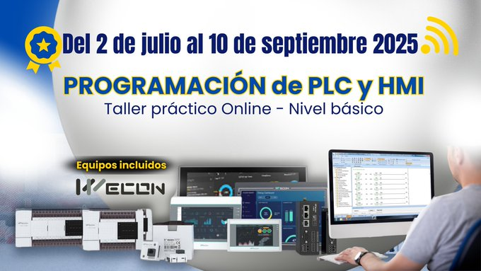 INTRAVEcom's tweet photo. Curso #Programación #PLC+HMI desde cero.
Online 2en1. Incluye licencia #software, equipos, 100% práctico, 10 sesiones semanales 7:30pm🇻🇪 en vivo, guiado paso a paso por mentores expertos.
Triplica tu inversión al adquirir la destreza mejor pagada de la ingeniería.
📞+584142771277 https://t.co/WvqN8g4h1e