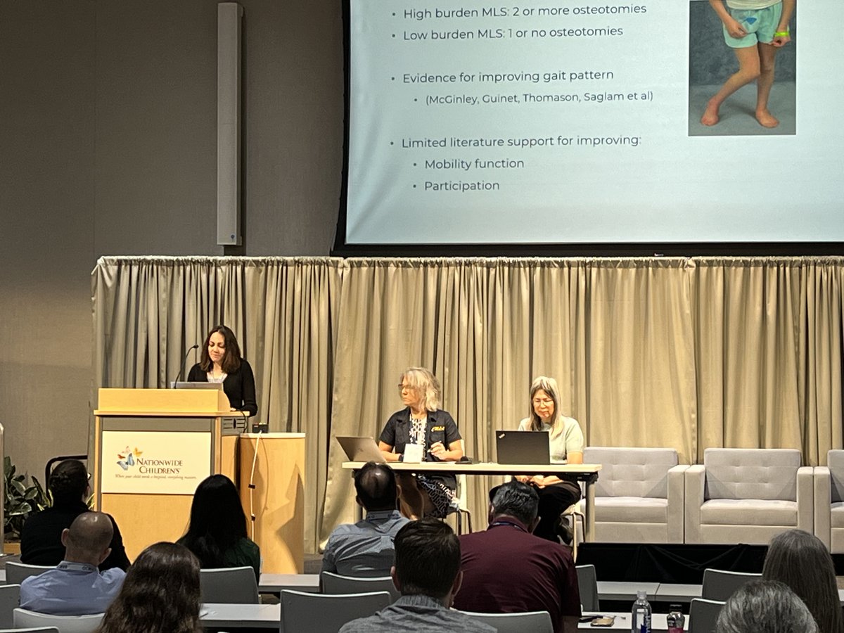 The 2025 <a href="/gcmas/">GCMAS</a> Annual Meeting is well underway and our <a href="/Nemours/">Nemours Children's Health</a> experts are onsite! Congrats to our presenters including Dr. Arianna Trionfo and Stephanie Butler. 
Dr.  Trionfo shared research on early weightbearing after foot reconstruction in patients with #CP. 
Stephanie