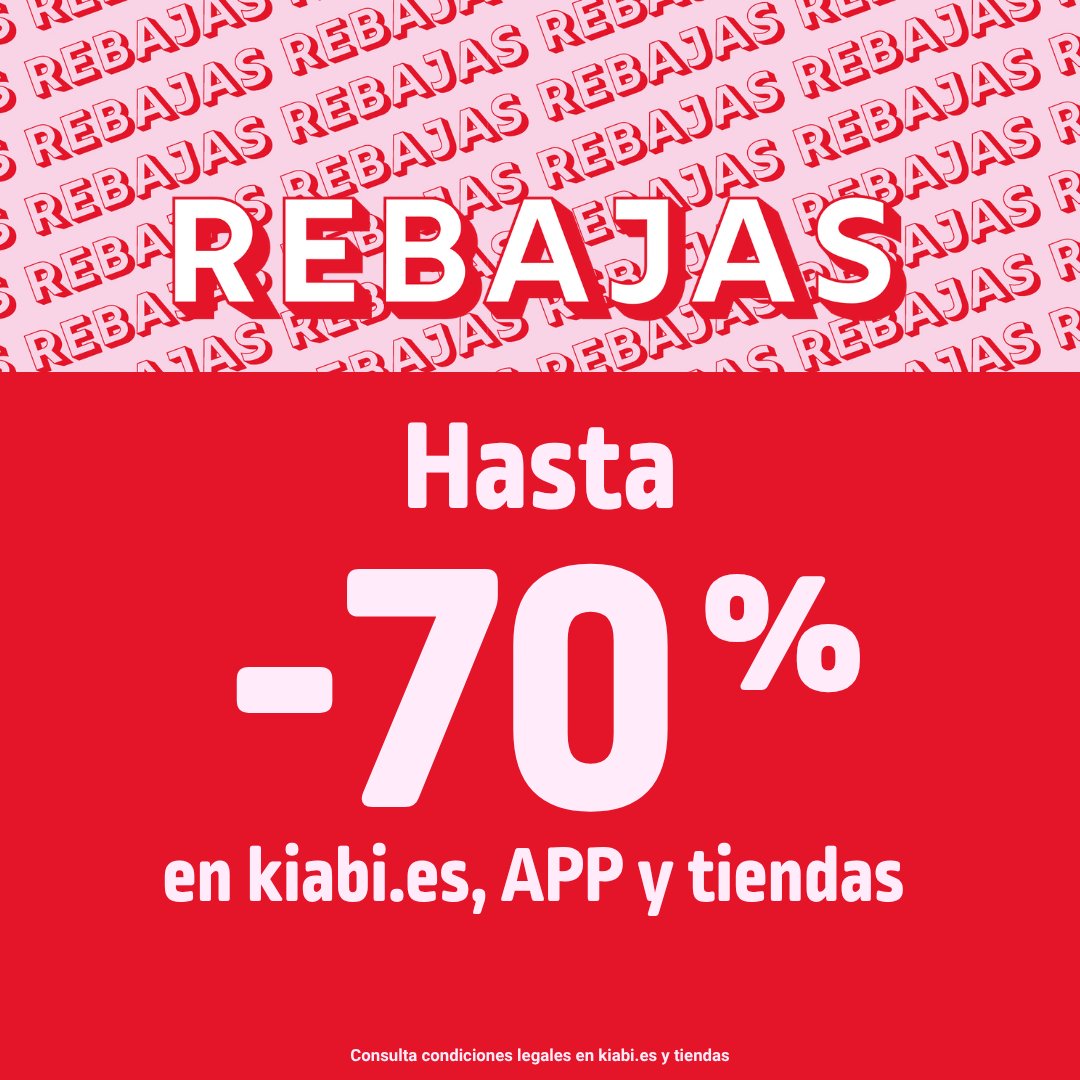 [REBAJAS] ¿Aún no has podido disfrutar de nuestras Rebajas? 😲
 
Aprovecha ahora 👉 MÁS DESCUENTOS en nuestra web oficial, APP y tiendas ❤️ ⬇️ 
bit.ly/2506_rebajas_k…