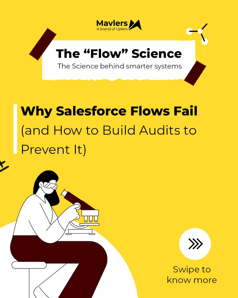 wearemavlers's tweet image. Episode 11 of #FlowScience: Even the best Salesforce setups break silently without proper audits.
We&apos;re covering how top brands prevent cascading failures, track admin changes &amp;amp; bulletproof their flows.

📊 Free flow audit: calendly.com/contact-pwu/30…