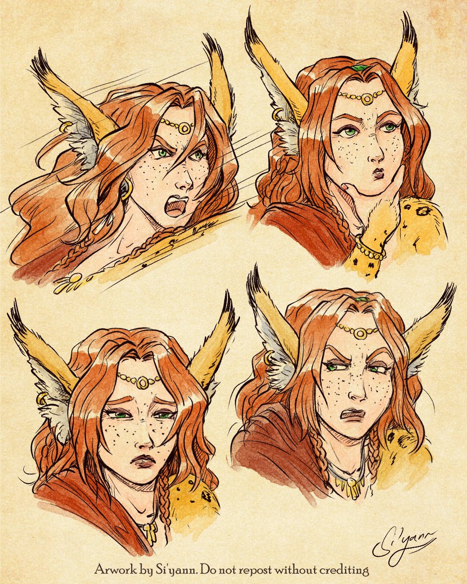 Some expressions training with Seelys, OC from artist friend !