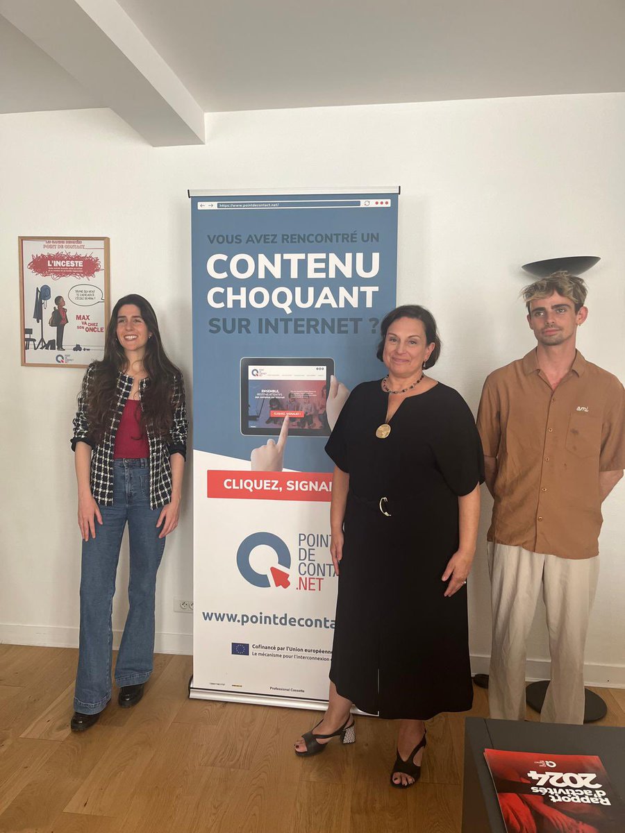 Alexandra Martin (@martinalex06) on Twitter photo 🔵 Visite chez <a href="/PointdeContact/">Point de Contact</a> : un échange précieux avec leurs équipes, en 1re ligne face aux contenus illicites, notamment pédocriminels.
Dans le cadre de ma PPL pour mieux protéger les mineurs en ligne, leur expertise est essentielle.
➡️ Un acteur clé pour un internet plus 🔵 Visite chez <a href="/PointdeContact/">Point de Contact</a> : un échange précieux avec leurs équipes, en 1re ligne face aux contenus illicites, notamment pédocriminels.
Dans le cadre de ma PPL pour mieux protéger les mineurs en ligne, leur expertise est essentielle.
➡️ Un acteur clé pour un internet plus