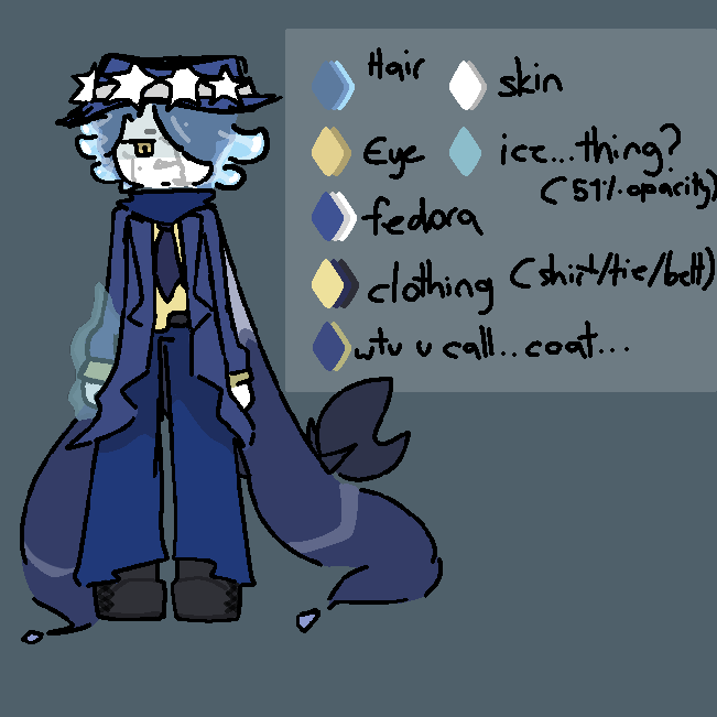1_dashleaves's tweet image. > hio......
> heres atlas..guiedsona..
> #fe2 .......
> oh yea he has uh fins i forgor & panromantic if it makes semse w/ aroace..;; yeah
> he'd accept heart donations