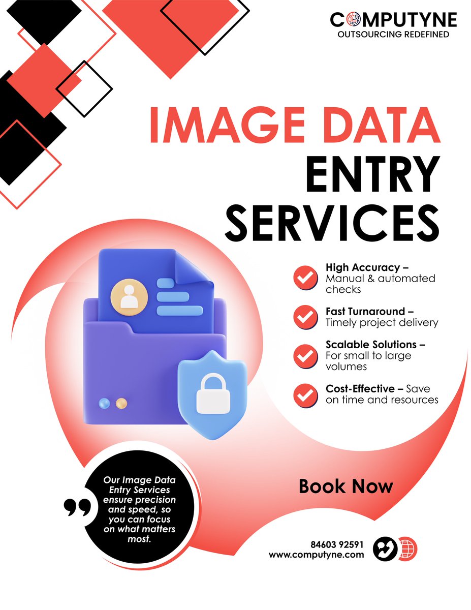 computyne's tweet image. Our Image Data Entry Services ensure precision and speed, so you can focus on what matters most.
Email: info@computyne
Web Address: computyne.com
#ImageDataEntry #DataManagement #BusinessSolutions #OutsourceSmart #IranVsIsrael #IsraelIranConflict #iranisraelwar