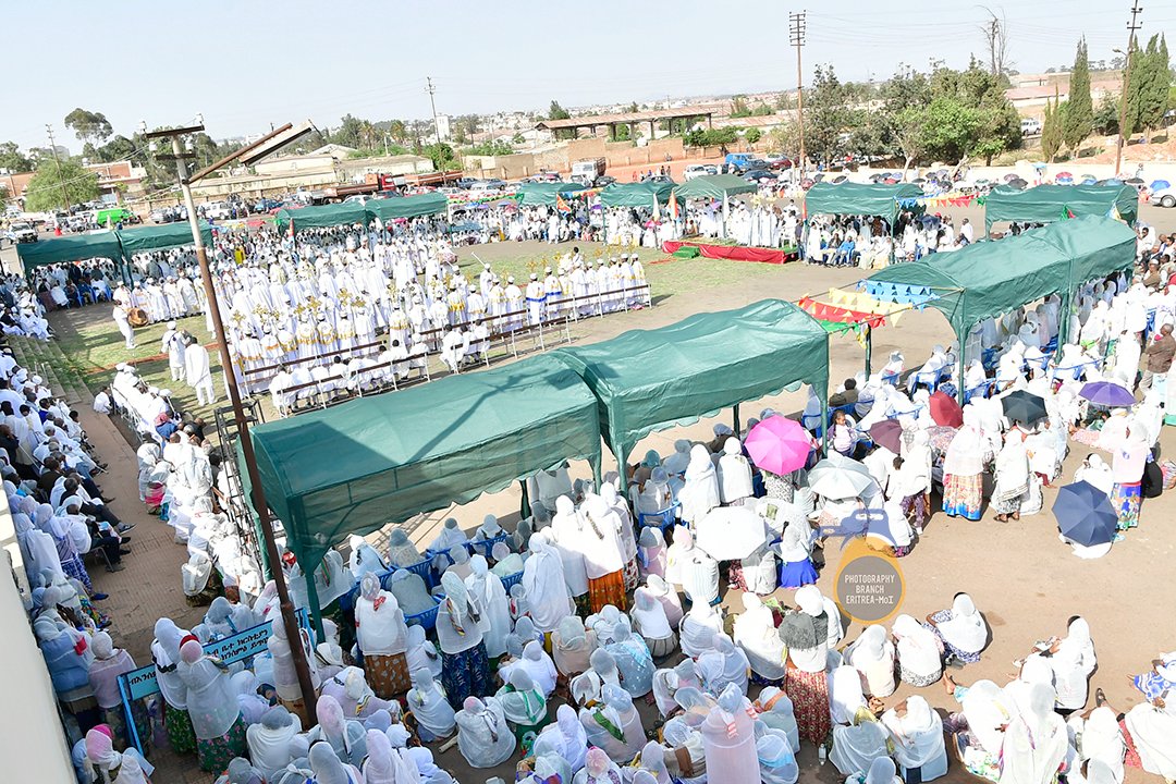 #Eritrea: ሃገረ ኣብ ረዚን ዝኽሪ ሓበን!- Sermons &amp; Prayers in Commemoration of Martyrs Day presided by Religious Leaders of the Tewahdo Orthodox, Catholic, &amp; Lutheran Christian denominations held at St. Michael's Church in Asmara in mid-morning hours today. 

Similar ceremony