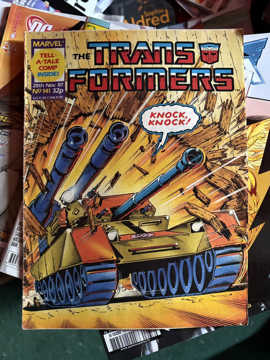 DavadSteel's tweet image. In honour of the birthday of that @FinishedZine: A thread of comics with the names of Doctor Who stories on them. Volume 2…!

“Knock Knock” by Mike Bartlett. (2017)