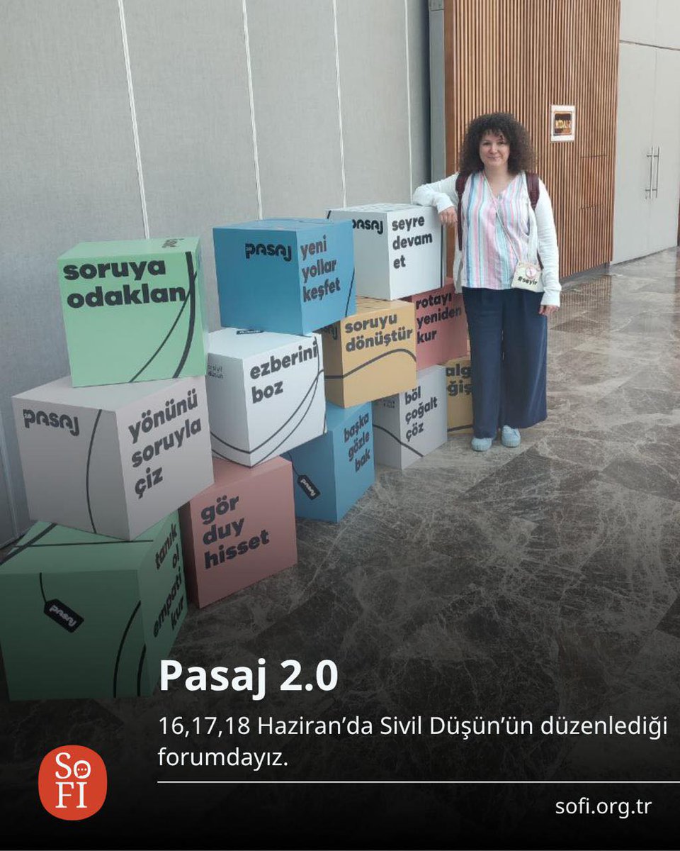 Sosyal Fayda için İletişim Derneği (@sofidernek) on Twitter photo Yönetim Kurulu Başkanımız <a href="/aysegulalgan/">Ayşegül Algan</a>, Eskişehir’de düzenlenen Pasaj 2.0 forumuna katıldı.
Çağın ihtiyaçları doğrultusunda insan haklarına yeniden bakış imkânı sunan bu verimli buluşma için Avrupa Birliği <a href="/SivilDusun/">Sivil Düşün</a> Programı'na teşekkür ederiz.
#seyredevam #pasaj2.0 Yönetim Kurulu Başkanımız <a href="/aysegulalgan/">Ayşegül Algan</a>, Eskişehir’de düzenlenen Pasaj 2.0 forumuna katıldı.
Çağın ihtiyaçları doğrultusunda insan haklarına yeniden bakış imkânı sunan bu verimli buluşma için Avrupa Birliği <a href="/SivilDusun/">Sivil Düşün</a> Programı'na teşekkür ederiz.
#seyredevam #pasaj2.0