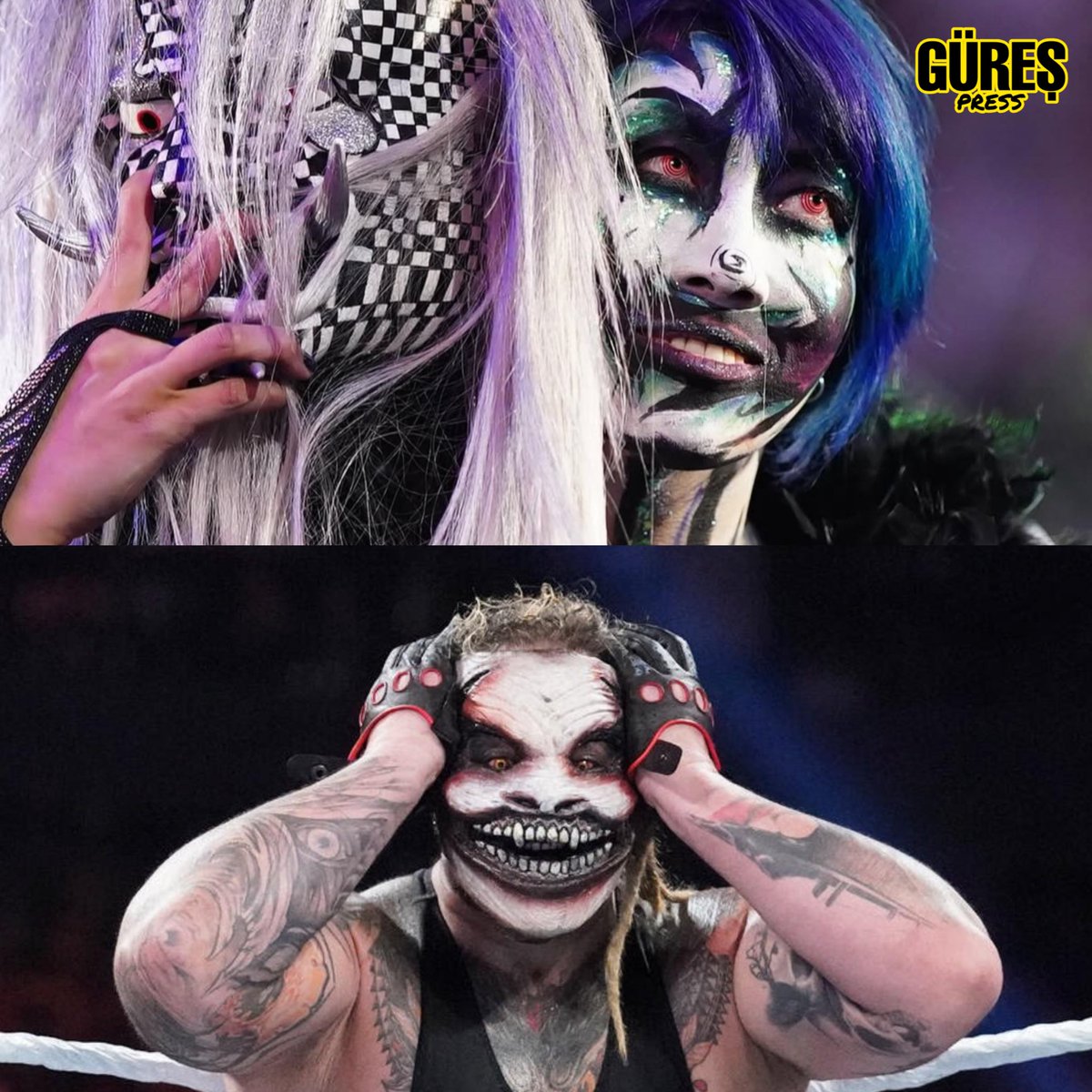 gurespress's tweet photo. Asuka’nın yeni maskesi, The Fiend maskesinin yaratıcısı Jason Baker’dan! 👹🎭
Tasarımda Brian McGuire da yer aldı.
#WWE #Asuka #BrayWyatt #TheFiend https://t.co/FuasZu9Toa
