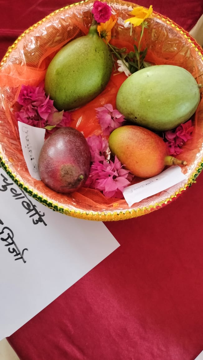 झारखंड के देवघर  जिले के सारठ प्रखण्ड  में  मनरेगा के तहत बिरसा हरित ग्राम योजना अंतर्गत आम महोत्सव  सह  बागवानी मेला का आयोजन किया गया |

मेले में 2.5 लाख किलो बिकने वाला  आम  बना आकर्षण का केंद्र |इस दौरान क्षेत्र के कई किसानों ने अपने बागान में उगाये विभिन्न प्रजाति के आमों का