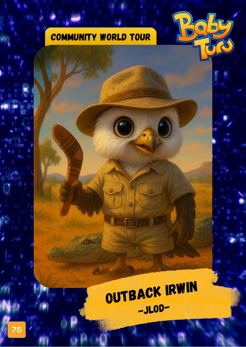 Carpathian Node (@carpathian_node) on Twitter photo Until minted out we are buying one <a href="/BabyTuruNFT/">Baby Turu NFT $BBT</a> #CWT NFT..
Today we minted Outback Irwin one of the nicest graphics in our honest opinion... Until minted out we are buying one <a href="/BabyTuruNFT/">Baby Turu NFT $BBT</a> #CWT NFT..
Today we minted Outback Irwin one of the nicest graphics in our honest opinion...