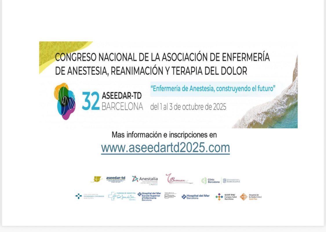 ACIARTD (@aciartd) on Twitter photo 👇🏻👇🏻👇🏻👇🏻👇🏻👇🏻👇🏻
⚠️No t’ho perdis, encara ets a temps!!💯
🗓️ De l’1 al 3 d’octubre 2025
📍Auditori AXA, Barcelona 👇🏻👇🏻👇🏻👇🏻👇🏻👇🏻👇🏻
⚠️No t’ho perdis, encara ets a temps!!💯
🗓️ De l’1 al 3 d’octubre 2025
📍Auditori AXA, Barcelona
